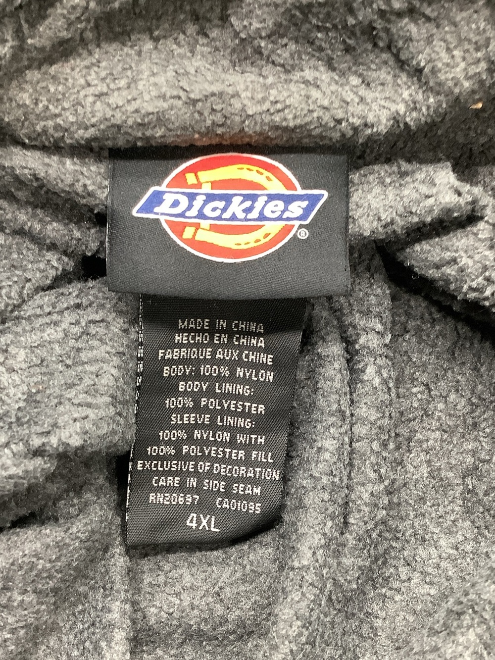 Dickies Black Hooded Zip-Up Bomber Jacket - Picture 3 of 5